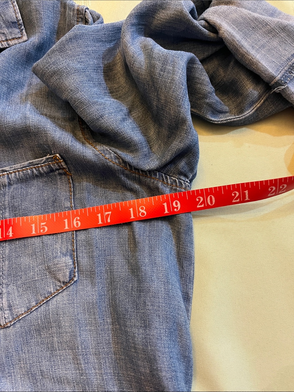 Velvet Heart Denim Shirt Dress - Blue - Picture 5 of 7